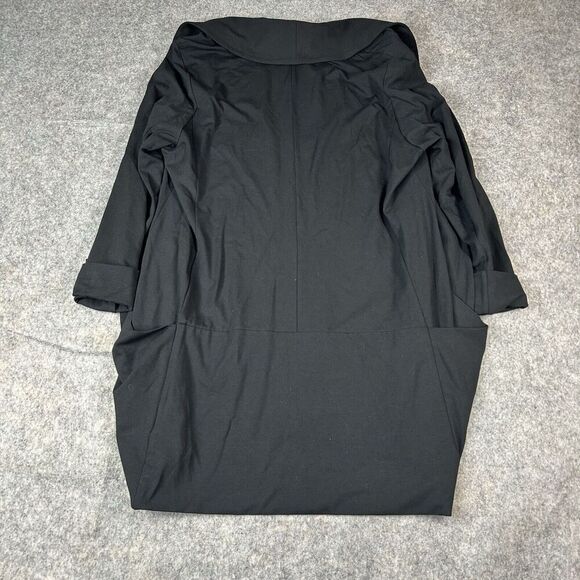 Eileen Fisher Blazer Cardigan Women’s Medium Open Front Black Stretch Career - Picture 7 of 9